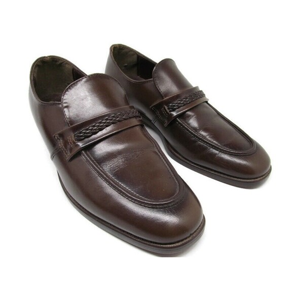 Endicott Johnson Permasole Leather Bit Loafers Mens Size US 8.5 D Made USA - Picture 1 of 12